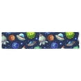 thumbnail image 3 of BSDHOME Comic Space Table Runner Home Decor 16x72 Inch, Planets Spaceships Rocket Cat Table Cloth Runner for Wedding Party Banquet Decoration, 3 of 5