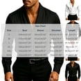 thumbnail image 3 of LEKWK Dress Shirt for Men Long Sleeve Deep V Neck Shawl Collar Blouse Slim Fit Stretch Party Prom Shirt Classic Casual Lounge Top White M, 3 of 6