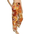 thumbnail image 2 of Junzan Hippie Flower Women'S Pajama Pants Drawstring Comfy Sleep Bottoms With Pockets, 2 of 9
