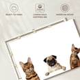 thumbnail image 6 of Elephant Stock Pug And Cats Wall Art - Horizontal Canvas Wall Art - Living Room Wall Decor - Animal Canvas - White And Brown Decor - 45" x 30", 6 of 8