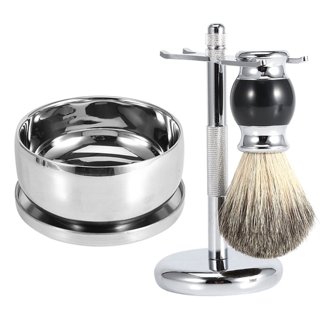 Brosse à Cheveux Homme Outil de Rasage, Trousse de Fausse Brosse de Rasage, Trousse de Rasage pour Cheveux Homme Support de Brosse de Rasage Barbe