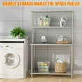 thumbnail image 6 of BENESKY Stainless Steel Commercial 2 Tier Double Overshelf 48 x 12 inches for Kitchen Prep & Work Table, 6 of 6