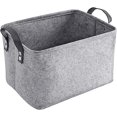 thumbnail image 1 of Panier de Rangement Pliable en Feutre (Gris Clair, 25X39X29CM), 1 of 5