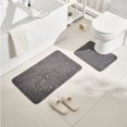 thumbnail image 1 of Alfombra De Baño De Terciopelo Coral Liso Absorbente Dos Piezas Alfombra, 1 of 2