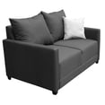 thumbnail image 3 of Love seat El Bazar Store Atlanta Lino Gris Oxford 2 plazas Modular Moderno, 3 of 4