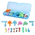 thumbnail image 2 of Peggybuy Kids Writing Pencil Holder Rubber Children Pen Aid Grip Tools Set (Blue), 2 of 9