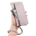 thumbnail image 4 of Crossbody Zipper Wallet Leather Phone Case for Samsung S25 Edge S24 Ultra S23 FE A14 A15 A16 A24 A25 A26 A34 A35 A36 A54 A55 A56 Lanyard Mirror Card Holder Cover, 4 of 9