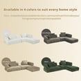 thumbnail image 5 of Christopher Knight Home 121" Compressed L-Shaped Modular Sectional Sofa, Deep Seat Foam Couch, White, 5 of 11