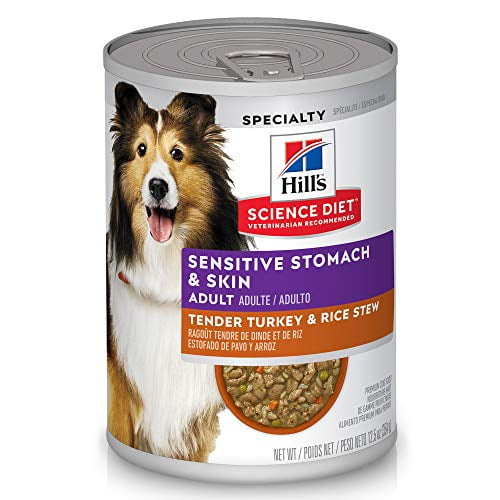 Hill s Science Diet Wet Dog Food, Adult,Sensitive Stomach;Skin 12Pack