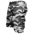 thumbnail image 2 of Garbnen Camo Shorts for Men Athletic Drawstring Elastic Waist Men Running Shorts Gym Comfy Lightweight Men's Shorts Casual with Pocket Gray L, 2 of 4