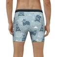 thumbnail image 4 of Cauagu Cute Hippopotamus Print Men's Boxer Briefs, Funny & Cute Underwear Elastic Waistband Briefs Ideal Gift for Men,1-Pack, 4 of 7
