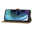 thumbnail image 2 of Allytech Compatible Flip Wallet Case For Motorola Moto G51 5G,Luxury PU Leather Kickstand Magnetic Closure with Wrist Strap Cover.For Motorola Moto G51 5G,Brown, 2 of 9