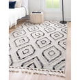 thumbnail image 4 of Contemporary Prudence Collection Area Rug Black-White - 4' Round, 4 of 5