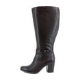 thumbnail image 2 of Naturalizer Kalina Extra Wide Calf Women's Boots Wine Leather Size 9 W, 2 of 8