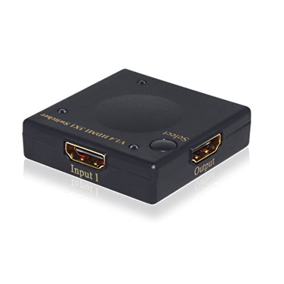 NEXiLUX NXL-03192 HDMI 1.4 Mini Auto Switcher, 3 Input - 1 Output, Supporting 4K Full HD 1080P 3D Player PSVR