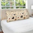 thumbnail image 4 of GZHJMY Cat Star Halloween Pillowcase Plush Pillowcase for Hair and Skin, Soft Standard Size Pillow Cases Zippered Queen Pillow Case Set of 1-21x54in Home Decor, 4 of 7