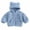 Blue, variant on StSilkitty Baby Boys Girls Fleece Hooded Jacket Zip up Long Sleeve Jacket Coat with Pockets Fall Winter Warm Clothes Size 0-6