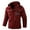 Y-Red6844, variant on ANINEO Mens Hooded Outdoor Jacket Solid Color Long Sleeve Zipper Multi Pockets Male Autumn Jacket Trendy Male Outwear