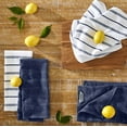 thumbnail image 2 of KitchenAid Albany Machine Wash Blue Willow/White Striped, Solid Print Cotton, Polyester Kitchen Towels, 2 of 4