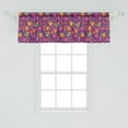 thumbnail image 2 of Ambesonne Dia De Los Muertos Window Valance, Funny Skulls, 54" X 18", Multicolor, 2 of 3