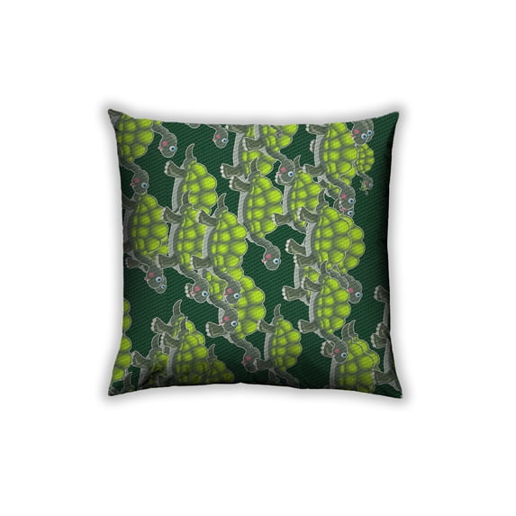 Ahgly Company Indoor Square Patterned Throw Pillow, 18 inch by 18 inch