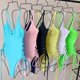 thumbnail image 2 of Womens One Piece Bathing Suit Sexy Color Matching Hollow Out Siamese Swimsuits Bikini Print Beachwear Set Tummy Control Swimsuits, 2 of 5