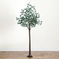 thumbnail image 3 of Nearly Natural 6ft. Lighted Artificial Eucalyptus Tree with 420 Warm White LED Lights, 3 of 9