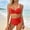 Red, variant on Summersalt swimsuits for women High Waist Bikini Strappy Tankini Top And Swim Bottoms Solid Color Two Piece Swimsuit For Beach Pool Girls plus Size Guard Bathing Suit Bathing Suit Top for Juniors Tan