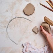 BESTYASH Steel Clay Cutting Tool with Ergonomic U-Shaped for Pottery, Ceramic Sculpting, and Craft Projects