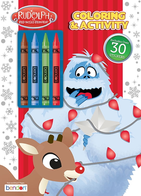 Download Rudolph Color Activity Book with Crayons - Walmart.com ...