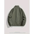 thumbnail image 2 of Men'S Lightweight Casual Spring/Autumn Camping Jacket - Solid Color, Zip-Up, Stand Collar, Durable Polyester, Ideal for Fishing & Outdoor Adventures, Camping Jacket, 2 of 5