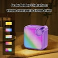 thumbnail image 4 of xjwjuw RGB Bluetooth Speaker 5.3 with Colorful Lights, High Battery Life, Low Latency, Wide Area Surround Sound, Portable Wireless Speaker for Party Home Outdoor, 4 of 6