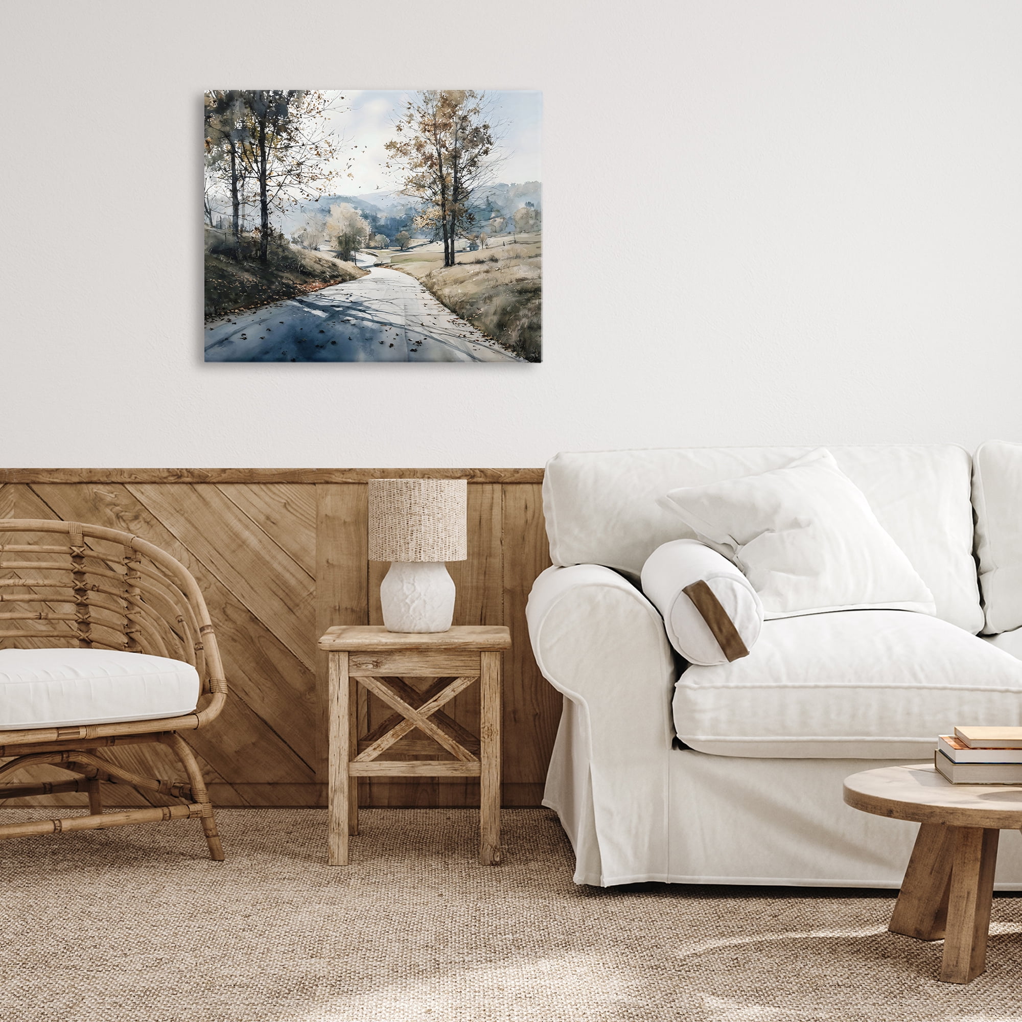 Stupell Industries Country Road in Autumn Canvas Wall Art, design by Franklyn Gregory