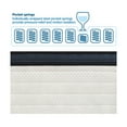thumbnail image 2 of 14" Queen Size Mattresses, Cooling Gel Memory Foam Hybrid Mattress & Individually Pocket Coils Springs | Pressure Relief | Motion Isolation, Edge Support | CertiPUR-US Certified | Medium Firm, 2 of 7