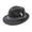 Dark gray, variant on Fedora Hat for Men Short Brim Felt Panama Cap Beach Hat