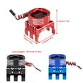 thumbnail image 2 of 42mm Motor Cooling Fan Sink with LED Light Rustproof connected to any free Radiator 1/8 1/10 RC Model Crawler Accessories Electric Remote Control Black, 2 of 7