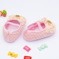 thumbnail image 4 of Siilsaa Girls Shoes Flower Comfortable Mary Jane Flats Little Girl Platform Dress Shoes Strap Ballet Flats for Kid Pink,6, 4 of 8