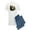 With Blue Strpe Pant, variant on - Brown Bottom Bear Cub Playful Fuzzy Wuzzy Men's Li - Men's Light Loose Fit Cotton Pajama Set