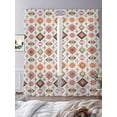 thumbnail image 3 of Abstract Stripes Sheer Curtains 2 Panels Set Colorful Aztec Ethnic Native Tribal Geometric Sheer Window Curtains Light Filtering Rod Pocket Voile Drapes for Bedroom Living Room 52"X84", 3 of 8