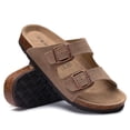 thumbnail image 6 of Crestar Women's Clog Slide Sandals with Arch Support, Comforable Adjustable Buckle Cork Footbed Slippers for Summer, Mocha, 6 of 7