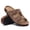 Mocha, variant on Smile Popcorn Women's Cork Footbed Sandals, Comfortable Arch Support Slip-On Slide Sandals for Summer with Adjustable Buckle, Mocha