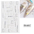 thumbnail image 3 of Iumwxz Nail Art Embossed Sticker 5d Three-dimensional Hollow White Lace Flower Nail Applique, 3 of 4