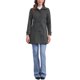 thumbnail image 2 of Abrigo largo clásico de invierno de una sola botonadura para mujer INSPIRE CHIC con bolsillos XS gris oscuro, 2 of 6