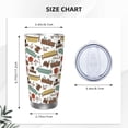 thumbnail image 4 of KLL Art Of Living Print 40oz Stainless Steel Insulated Car Cup with Spillproof Lid - Keep Your Drink Hot or Cold on the Go-Straw Three-piece Set, 4 of 8