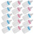 thumbnail image 2 of 24 biberones transparentes con forma de mini biberón de dibujos animados, decorativos y decorativos, para baby shower (12 azules y 12 rosas), 2 of 5