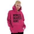 thumbnail image 5 of Worlds Okayest Aunt Niece Nephew Cute Hoodie Sweatshirt Women Brisco Brands X, 5 of 5