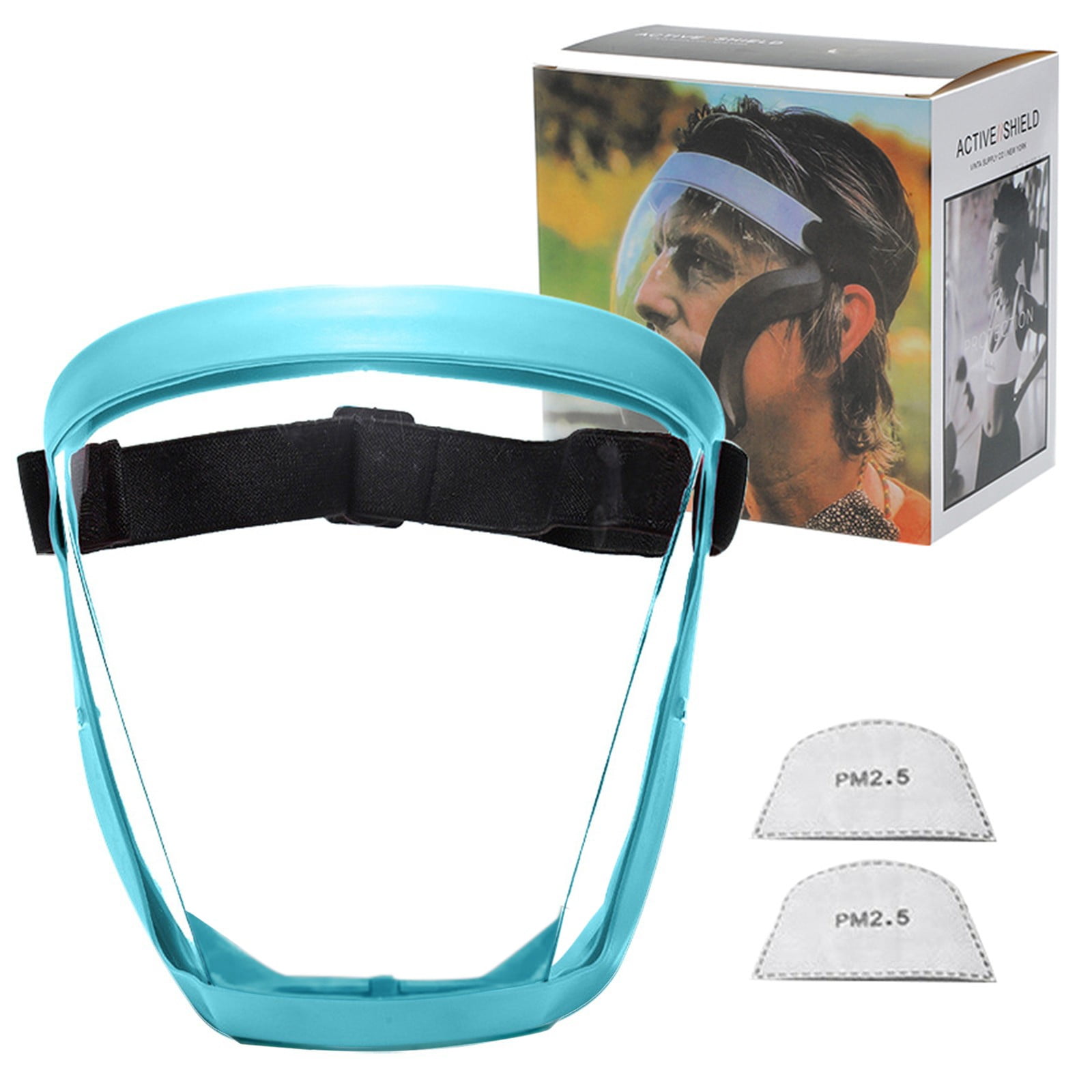 witspace Plastic Face-Shield Full Safety Face Protection Equipment with for Unisex and Adult, Reusable No Fogging Transparent Face-Shield with Adjustable band, High-Definition