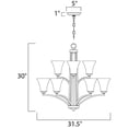 thumbnail image 2 of 20096FTOI Maxim Lighting Aurora-Nine Light 2-Tier Chandelier in Contemporary style-31.5 Inches wide by 30 inches high-Oil Rubbed Bronze Finish, 2 of 2