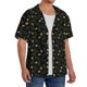 thumbnail image 2 of Balery Pine Cone Woodland Pattern Camisa Casual de Manga Corta con Botones para Hombre, Texturizada, Estilo Cubano, para Playa, Verano-Large, 2 of 5