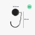 thumbnail image 6 of kwmobile Purse Hanger for Table (Set of 2) - Purse Hook for Table - Folding Handbag Hanger - Portable Table Bag Holder, 6 of 8